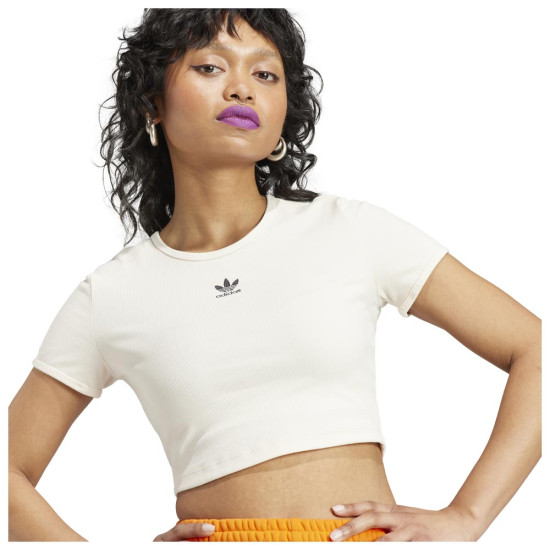 Adidas Γυναικεία κοντομάνικη μπλούζα Essentials Rib Tee